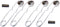 4 pcs Flint Spark Torch Igniter with 10pcs Flints for Propane Torch Striker