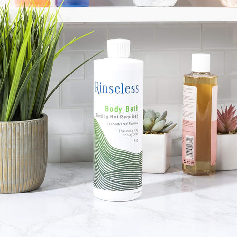 Refreshing Rinse Free Body Wash for Elderly, 16 Oz, Soothing Aloe Scent
