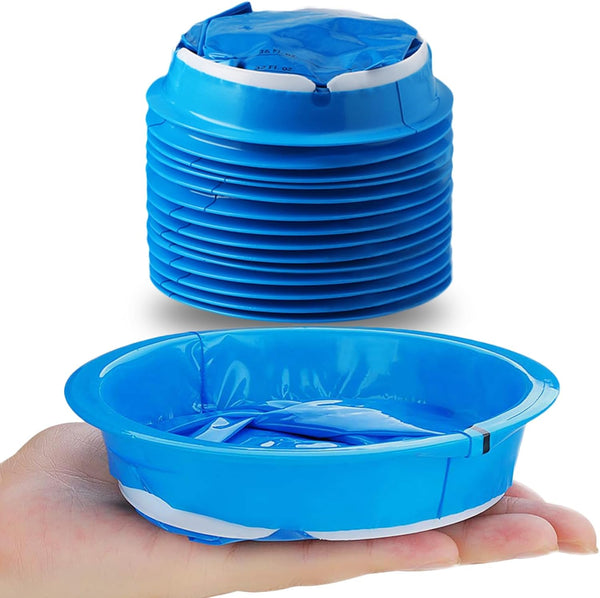 14 Pack Disposable Vomit Bags - Thick Barf Bags 1000ML Blue, Morning Sickness Hospital Grade