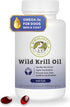 Wholistic Pet Organics Krill Oil for Dogs, Omega 3 Supplement for Itching Skin Relief & Joint Health