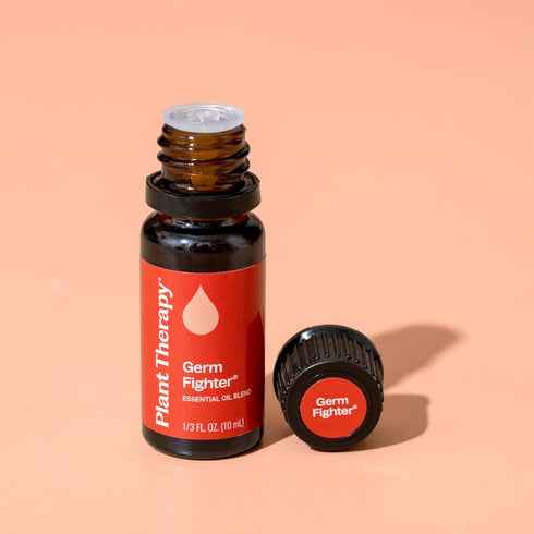 Plant Therapy Germ Fighter Essential Oil Blend - 10 mL (1/3 oz) - Pure, Natural Aromatherapy
