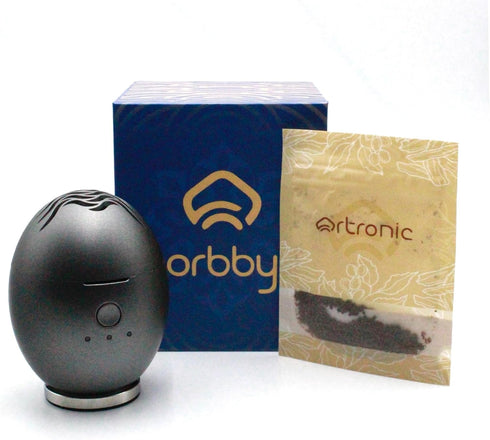 Orbby Premium Aromatherapy Diffuser | Portable Air Freshener for Home, Office, Bathroom | Non-Toxic Fragrance (Grey)