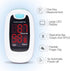 CONTEC CMS50M Fingertip Pulse Oximeter, Blood Oxygen Saturation Monitor with Lanyard in Blue and White