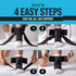 Z ATHLETICS Ankle Brace for Women & Men - Lace Up Adjustable Support with Side Stabilizers for Sprained Ankle, Achilles