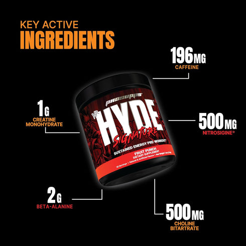 PROSUPPS Mr. Hyde Signature Series Pre-Workout Energy Drink - Intense Energy, Focus, Pumps (30 Servings)