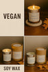 Patchouli & Sandalwood Handamde Soy Candle Non-Toxic Aromatherapy Candle for Relaxation and Meditation, Long-Lasting