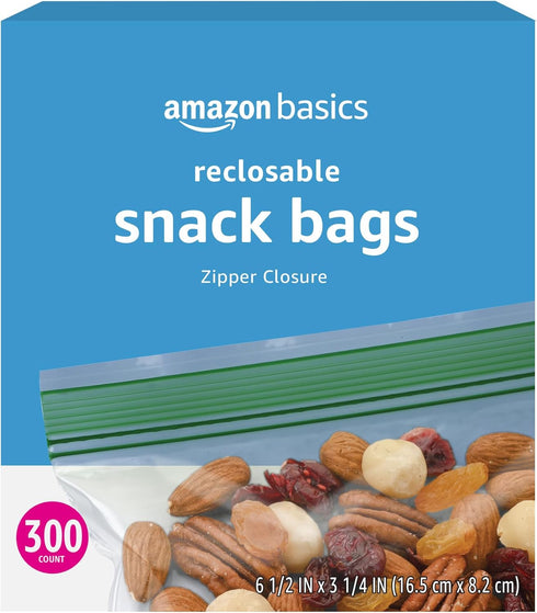 Amazon Basics 300 Count Snack Storage Bags