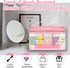 Chenille Letter Clear Makeup Bags Stuff Pouch, Preppy Zipper Makeup Bag with Handle, Transparent Waterproof Storage