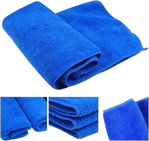 Storqen 5~100PCS 30 30cm Home(10PCS) * Dry Erase Cloth Blue Microfiber Whiteboard Eraser Reusable Washable Cleaning