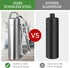 Small Pill Case, Portable Metal Pill Holder Keychain, Waterproof Mini Stainless Steel Organizer for Travel