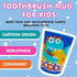 Dinosaurs 4-Piece Toothbrush Set for Kids, Travel Set with Toothbrush, Cap, Cup, and Carry Bag