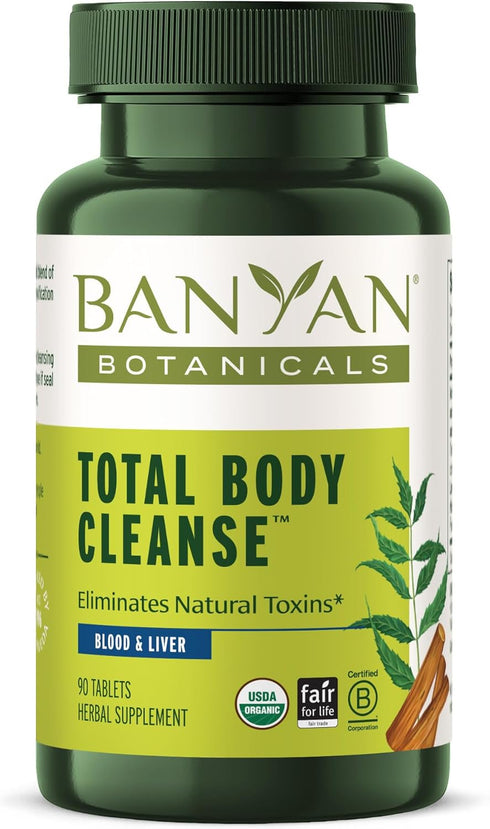 Banyan Botanicals Total Body Cleanse Supplement with Amla & Manjistha, Supports Healthy Digestion (90 Tablets)