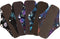 ReUseLife 5 Pack 10 Inch Cloth Menstrual Pads,Reusable Sanitary Pads,Washable Panty Liner,Unscented