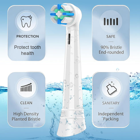 Swistarhan 12PCS 3 4 5 6 7 8 9 10 Replacement Heads Compatible with Oral B iO Series Electric Toothbrush,Toothbrush