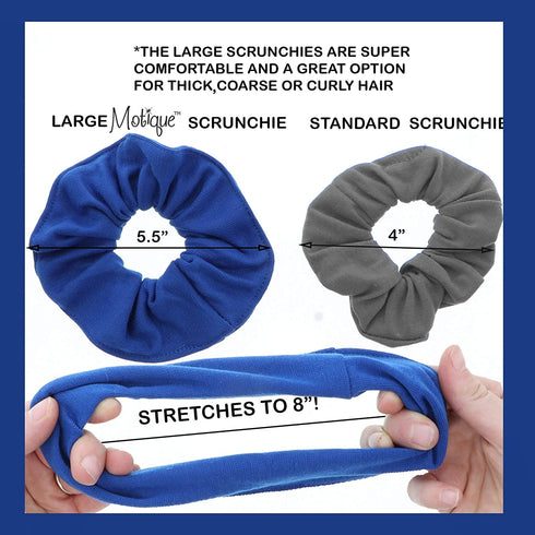 Large Solid Scrunchie - Set of 2 in Light Blue