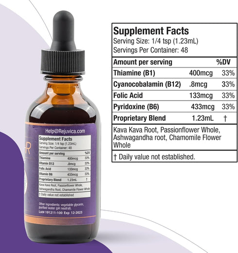 Rejuvica Health Advanced Mood Support Supplement - Liquid Delivery for Better Absorption with Tart Cherry & More!