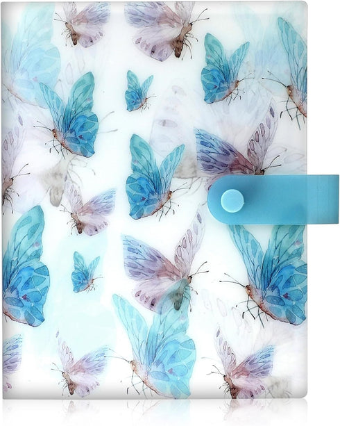 Nail Art Sticker Storage Book, 144 Slots Organizer for Nail Art Stickers, Plastic Binder, Blue
