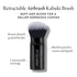 LAURA GELLER NEW YORK Retractable Airbrush Kabuki Brush for Liquid, Cream & Powder Face Makeup with Aluminum Handle