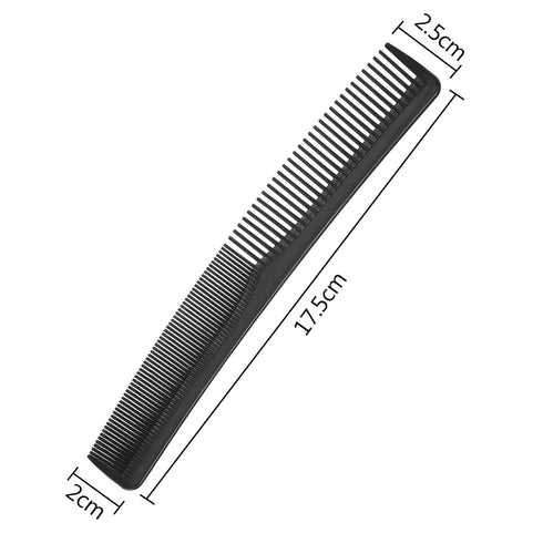 Hestya 36 Pack Hair Comb Bulk, 7 Inch Carbon Fiber Cutting Comb for Men Women, Black