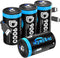 Home4me Rechargeable D Batteries 4 Pack, 9000mWh Rechargeable Lithium D Battery, 1.5V D