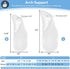 Arch Support Shoe Inserts - MHBH Self-Adhesive Arch Pads for Flat Feet and Heel Pain, Gel Insoles for Men and Women (2