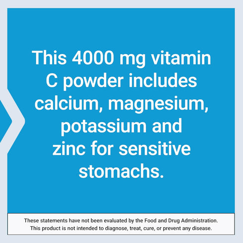 Life Extension Buffered Vitamin C Powder, 454 grams, for Sensitive Stomachs, Gluten Free