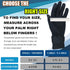 Copper Arthritis Compression Gloves for Pain Relief, Full Finger Compression Hand Glove with Wrist Strap, Large/X-Large