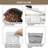 XlentPac (16oz, 100pcs) Packaging Coffee Bags with Valve White Aluminum Foil Flat High Barrier Bottom Standing Coffee