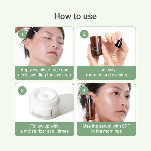 Meebak Korean Vitamin C Serum, Brightening Dark Spot Remover with Centella Asiatica and Panthenol