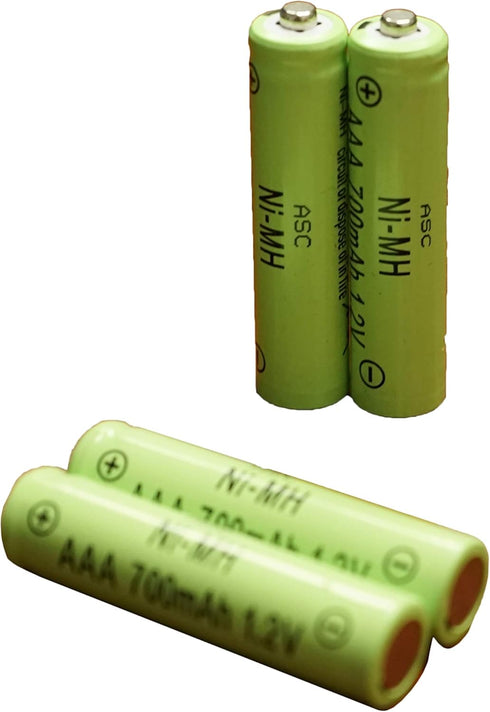 ASC Solar Light AAA Ni-MH Rechargable Batteries for Solar Lights (Pack of 12) (AAA 700mAh)