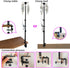 UISKOOPW (43 Inchs Portable IV Poles for Travel,IV Bag Pole Stand for Gravity Syringe,IV Pole,Feeding Tube