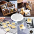 Self Adhesive Cookie Cellophane Treat Bags 5.5x5.5 Inches, 100 Pcs Resealable Plastic Packaging with Thank You Labels