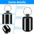 Pill Keychain Holder - Small Waterproof Pill Box Organizer Portable Pill Holder Keychain (Black, 2PCS)