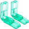 2PCS Pill Cutter - Professional Pill Splitter for Cutting Small or Large Pills in Half