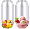 Qeirudu 12 oz Hard Plastic Bowls, 50 Pack Disposable Clear Plastic Salad Bowls for Ice Creams, Desserts, Fruits,