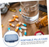 Portable Weekly Pill Organizer Large Capacity Travel Medicine Case Container for Tablets Vitamins Supplements Storage