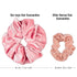 Whaline Blush Theme Hair Scrunchies - Large Velvet Hair Bands, Pink Soft Elastic Hair Ties, Hair Accessories for Girls,