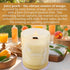 Pack Set 2 10.6 Oz Pear Freesia English Rose and Peach Mango Citrus Scented Wood Wick Candles Variety | Aromatherapy