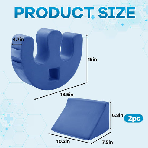 ROYALAY Bedridden Patient Turning Device for Elderly with Fixing Strap, Bedsore Pressure Relief Pillow, Bed Ridden