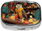 XBubupX Owl Vintage Glasses Perched On A Bar Cart Pill Box Square Metal