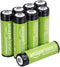 Amazon Basics 8-Pack Rechargeable AA NiMH Batteries, 2000 mAh