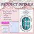 Lake Blue Press on Nails, Medium Square SWEKKE Fake Nails Full Cover, Glossy Glue on Nails for Women, 24 Pcs