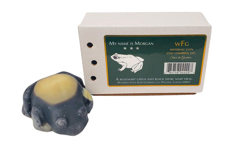 WFG Morgan Frog Soap - Natural Vegan Rosemary Eucalyptus Bath Soap with Shea Butter