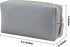 Leather Makeup Bag for Purse Travel, Portable Small Cosmetic Organizer for Women with Zipper