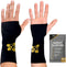 CopperJoint Hand Wrist Support Brace - Copper Compression Sleeve for Men, Women, Gaming, Sports, Pair, Large
