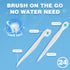 Disposable Mini Toothbrush Travel Toothbrushes with Toothpaste, Portable Peppermint, 120pcs, 5 Packs