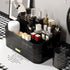 Stackable Cosmetics Organizer Drawers, Black Makeup Storage for Bathroom Vanity, Ideal for Desk and Dresser Countertops