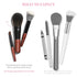 Cosme 9 FULL FACE MINI TRAVEL Makeup Brush Set, Natural Coverage Brushes with Brush Case
