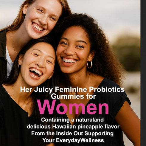 Heawdra Gummies: Immune 60 Gummies Her Juicy Women's Probiotic Supports Womens Wellness & pH Balance, Clean Vegan