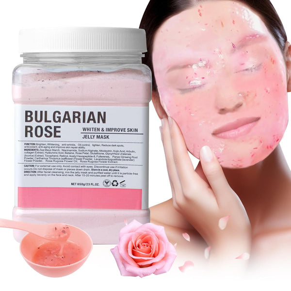 Professional Jelly Mask for Facials - Natural Gel Face Mask Powder for Moisturizing & Hydrating Skin Care (23 Fl Oz)